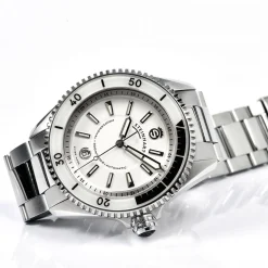 Steinhart Watches Duikhorloges 42 Mm^Ocean 2 Premium Wit Duikhorloge