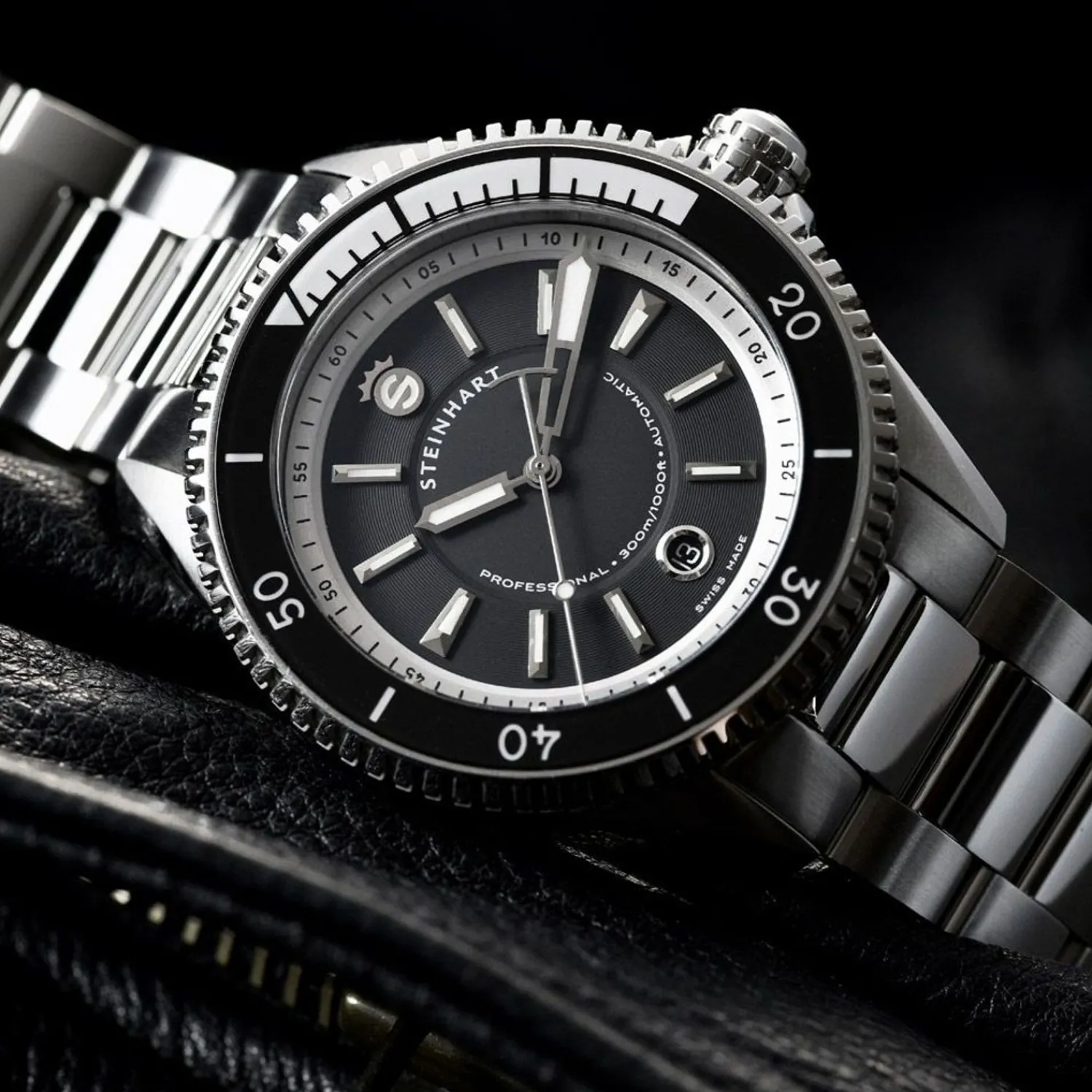 Steinhart Watches Duikhorloges 42 Mm^Ocean 2 Premium Zwart Duikhorloge