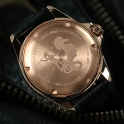 Steinhart Watches Dameshorloges^Ocean 39 Roze-Gouden Keramiek Duikhorloge