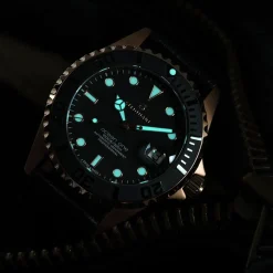 Steinhart Watches Dameshorloges^Ocean 39 Roze-Gouden Keramiek Duikhorloge