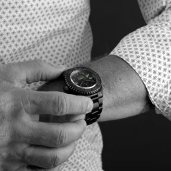 Steinhart Watches Premium Lijn^Ocean 39 Titanium Gmt Phantom Groen