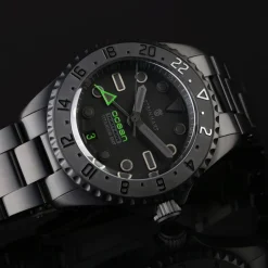 Steinhart Watches Premium Lijn^Ocean 39 Titanium Gmt Phantom Groen