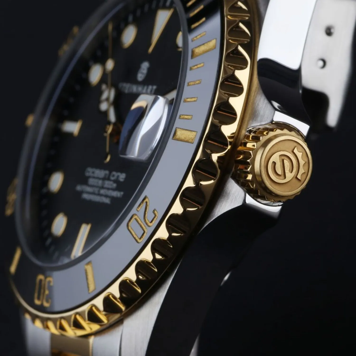 Steinhart Watches Duikhorloges 39 Mm^Ocean 39 Tweekleurig Duikhorloge
