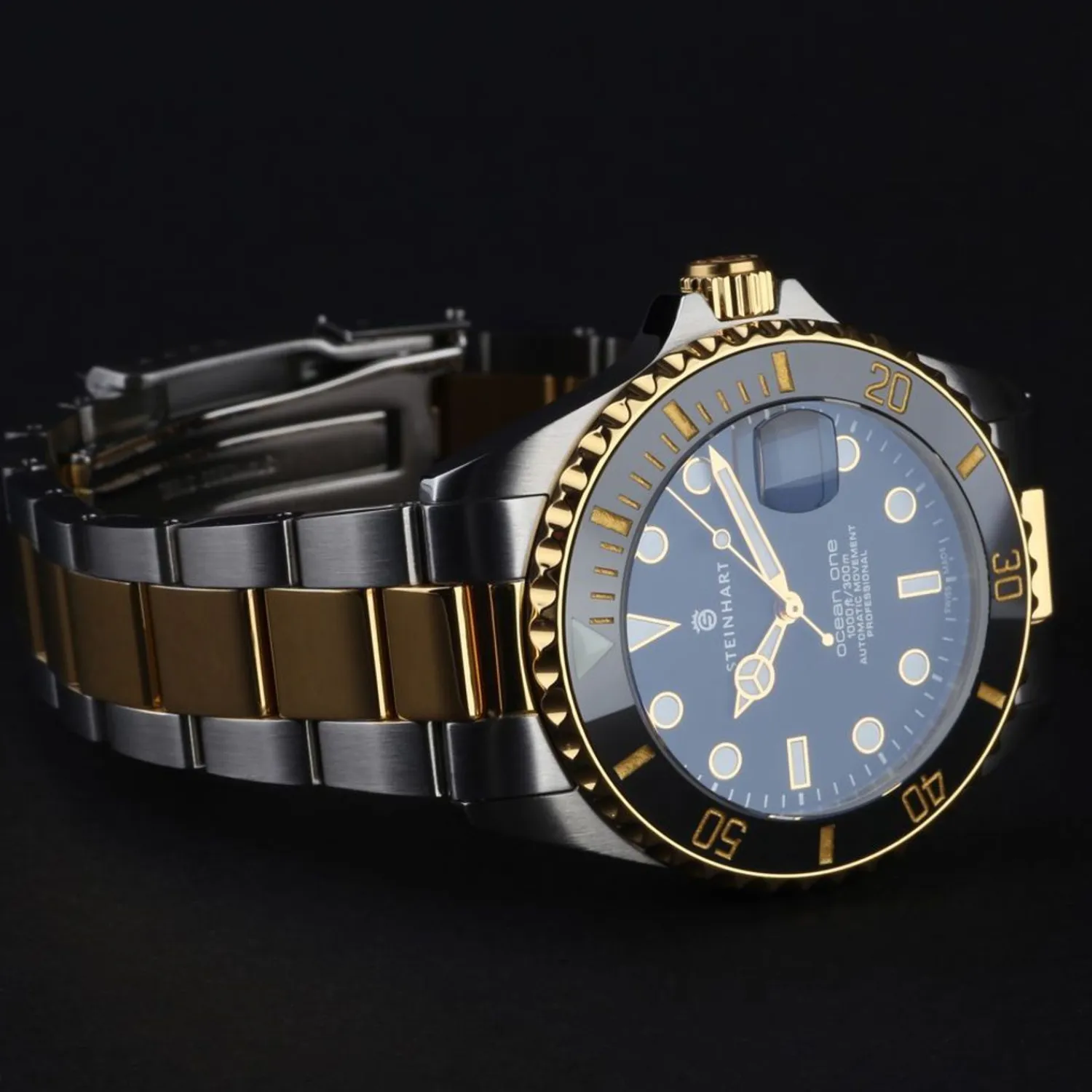 Steinhart Watches Duikhorloges 39 Mm^Ocean 39 Tweekleurig Duikhorloge