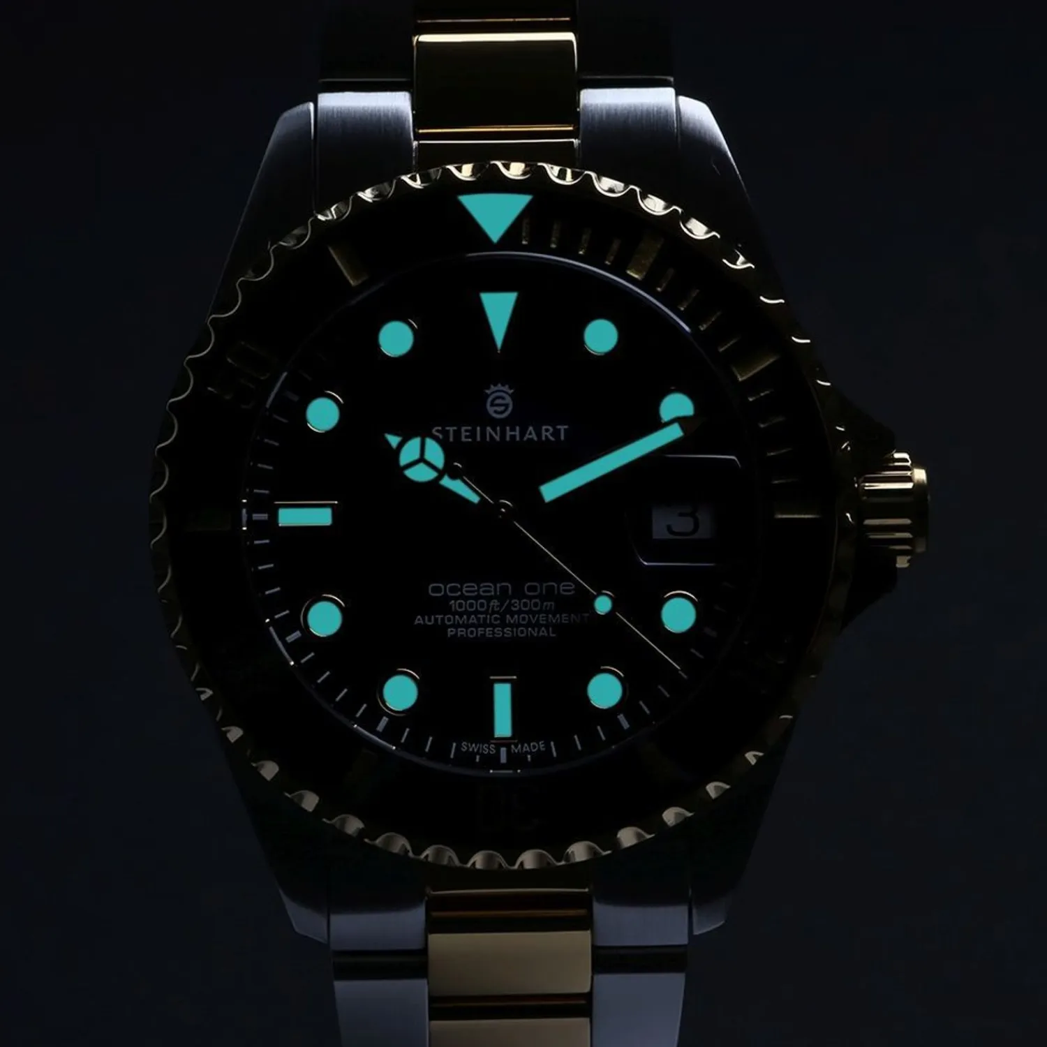 Steinhart Watches Duikhorloges 39 Mm^Ocean 39 Tweekleurig Duikhorloge