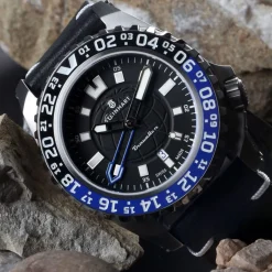 Steinhart Watches Duikhorloges 44 Mm^Reiziger Gmt Blauw Duikhorloge