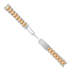 Steinhart Watches Metalen Armbanden^Roestvrij Stalen Armband Tweekleurig 22/18 Voor Ocean One Zonder Eindschakels