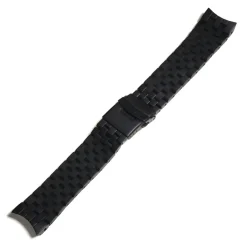 Steinhart Watches Metalen Armbanden^Roestvrij Stalen Armband Voor Triton 100 Atm Zwart Dlc