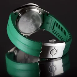 Steinhart Watches Rubberen Banden^Rubberen Band Groen Nieuw 20X18 Mm Voor Ocean 39 Met Sluiting Staal