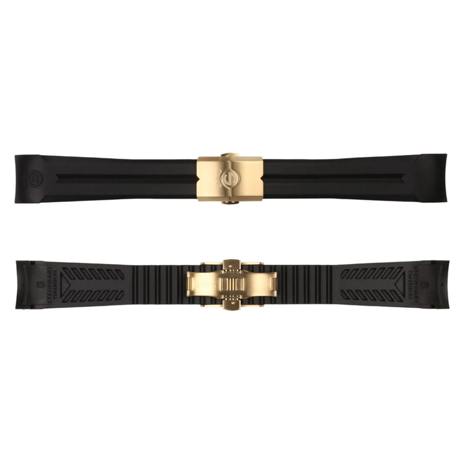 Steinhart Watches Rubberen Banden^Rubberen Band Nieuw 22X18 Mm Voor Ocean 42 Met Gesp Goud