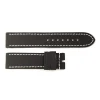 Steinhart Watches Bandjes 22 Mm^Rubberen Band Zwart Voor Ocean 2, Maat L, Witte Stiksels
