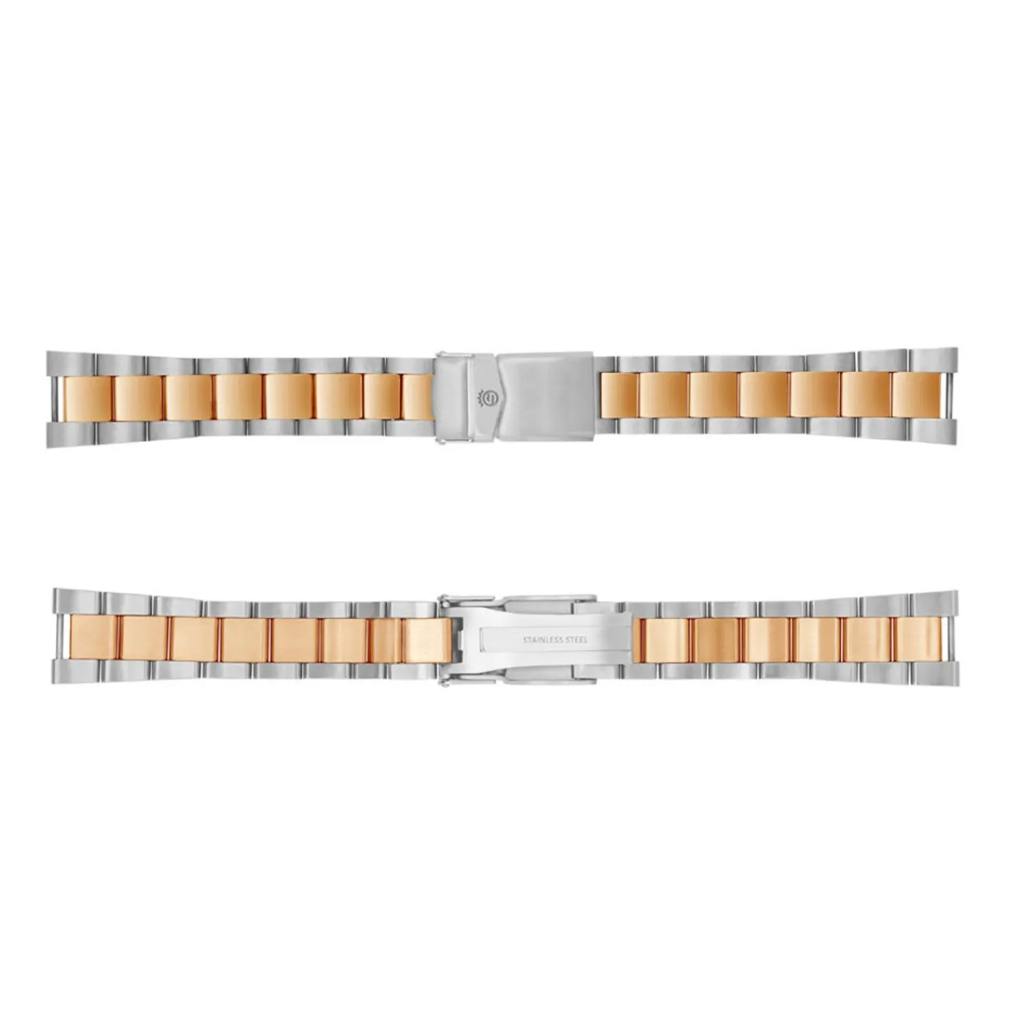 Steinhart Watches Metalen Armbanden^Stalen Armband 20/16 Voor Ocean 39 Tweekleurig