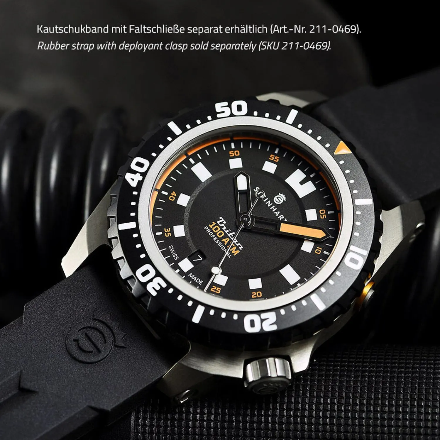 Steinhart Watches Duikhorloges 44 Mm^Triton 1000 Titanium Duikhorloge
