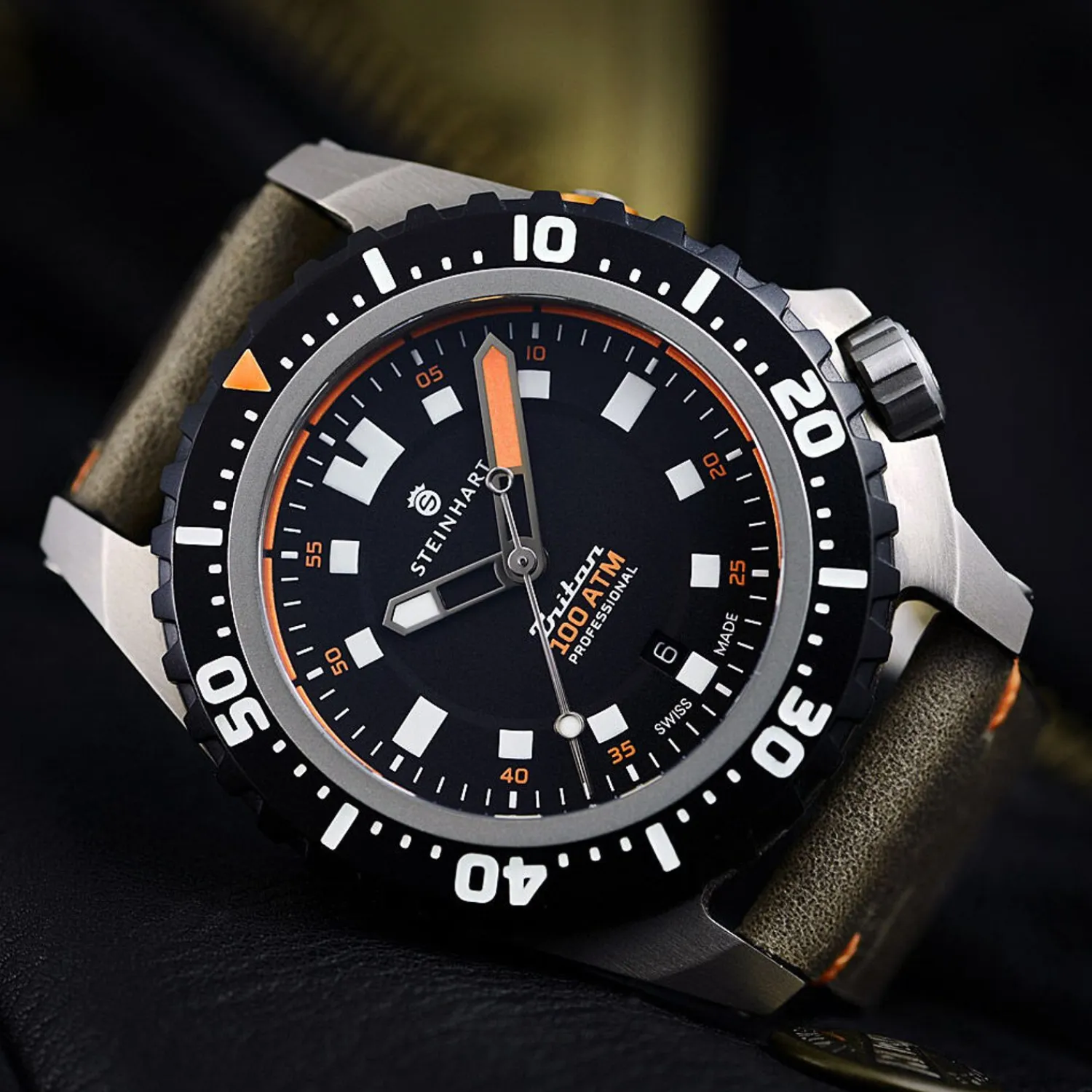 Steinhart Watches Duikhorloges 44 Mm^Triton 1000 Titanium Duikhorloge